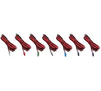 7X Pieces Cavi per altoparlanti Speaker Sound Red Black Wires Cords Cables Compatible For SONY Home Cinema