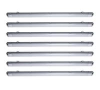 7x soffitti a LED, vasche, lampade, garage, scantinati, tubi per luce diurna, IP65, ambienti umidi, corridoi, apparecchi di illuminazione
