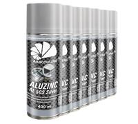 7x ZINCO SPRAY ANTIRUGGINE 400ml ALLUMINIO CARROZZERIA VERNICE METALLO APPLIC...