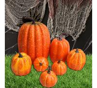7x Zucche finte Modello Halloween Schiuma Props per Halloween Baby Shower