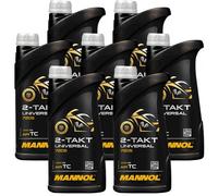 10x1 Litro Mannol 2-Takt Universale olio motore Api TC Jaso Fb Iso L-EGB