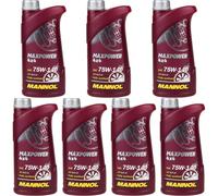 7x1 Litro Originale MANNOL Olio per Ingranaggi Maxpower 4x4 75W-140 Api Gl 5 Ls