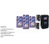 7x1L Liqui Moly Leichtlauf High Tech 5W-40 2x250ml MANNOL Olio Leak-Stop Borsa
