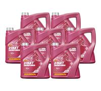 7x4 Litro mannol 2-Takt Snowpower olio motore 7201 Api TC + Jaso Fd Iso L-EGD