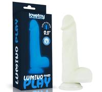 LoveToy Lumino Play Silicone Dildo 8"