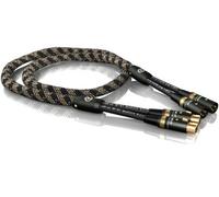 8,00m viablue NF-S1 Argento Quattro Stereo XLR Cavo 8,0m 8m (1Stk)