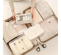 8/1 pezzo Set di cubi organizer da viaggio, borse da viaggio portatili, borse organizer multifunzionali per bagagli, borse per imballaggio ad alta capacità, borse pieghevoli per lo stoccaggio, borse c