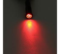 8/10/12/16mm Spia Led Luce Metallo Simbolo Lampada Indicatore Pannello 12V/36V
