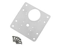 8/10 pezzi Piastra di riparazione for cerniere for mobili - Staffa rinforzo in acciaio for rotte porte/cassetti -- Ripara danni su entrambi per Porta in AcciaioInox(8PCS with 48 Screws)