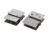 8-10mm spessore regolabile morsetto di vetro porta a due clip Cerniere 2pz