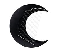 8/11/15 Corde Lyre Harp - Crescent Moon & Full Moon Style, Strumenti a corda in legno professionali, Portable Lye Harp Music Gift for Adult Children (Color : Black 15 strings)