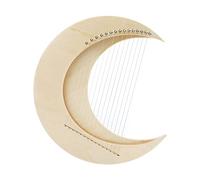8/11/15 Corde Lyre Harp - Crescent Moon & Full Moon Style, Strumenti a corda in legno professionali, Portable Lye Harp Music Gift for Adult Children (Color : Natural 15 strings)