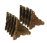 8/12 pezzi Staffa angolare for vano bagagli Scatola di imballaggio Accessori hardware Decorazione for mobili Angolo protettivo 3,5x2,5 cm(4PCS)