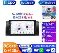 8 + 128G Android 12 autoradio lettore Video multimediale per BMW 5 E39 E53 X5 1995-2001 2002 2003 P1L(4Core 1G 16G)