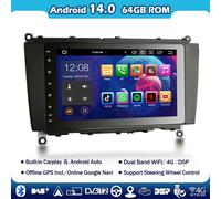 8" 128GB Android 14 Autoradio Carplay DAB+IPS Mercedes CLK-Class W209 C209 A209