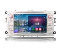 8+128GB Android 14 Qualcomm 8 Core Autoradio per Ford Focus Mk2 Mondeo Mk4 C-MAX S-MAX Galaxy Bluetooth GPS Navigatore Touch schermo Wireless CarPlay Wifi Bluetooth 5.1 DSP Canbus SWC