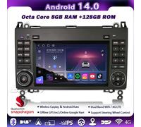 8+128GB Android 14 Qualcomm Autoradio CarPlay Mercedes-Benz A/B Class Vito Viano