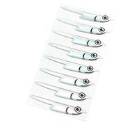 8/16/24/32 paia Fleye Foil Lurefish Hook Materiali di Legatura Artificiale Pesce Adesivo Baitfish Streamers Spalle Mosche Legare Baitfish Streamers Spalle Fleye Foil Lurefish Fly Hook Legare