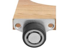 8/1PCS Mini Ruote girevoli for montaggio laterale Ruote for mobili in gomma silenziosa Carrelli direzionali for carrelli da cucina con cassetto(1Set)