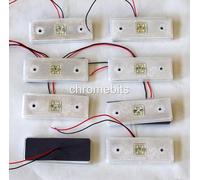 8 24 Volt 24V Bianco Trasparente Laterale LED SMD Anteriore Luce Riflettore Per