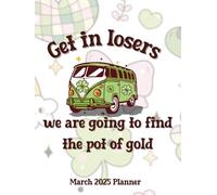 8.25x11 Soft Cover | Daily SINGLE Month Planner | March 2025 | Groovy St. Patrick's Day Theme: Dated March 1, 2025 to March 31, 2025 | Single Month, Weekly, and Daily Views