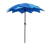 8.2ft/2.5M Garden Umbrella, Outdoor Crank 50 + Sunshade, 10 Ribs, Used for Market Balcony, Fishing, Garden