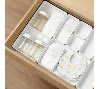 8-4 pezzi/Set 1 pezzo Scatola divisoria integrata per cassetti della camera del bambino, organizer per calzini, pannolini e bottiglie, organizer da tavolo per la toeletta, adatto per diversi cassetti 