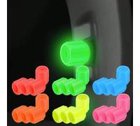 8/4 pezzi Tappi per valvole luminosi al buio per pneumatici, tappi per stelo della valvola luminosi, durevoli e leggeri, adatti per auto, motocicli, biciclette, facili da installare (più luce solare a