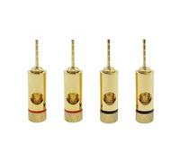 8/40/200 pz/4 paia 2mm Pin Rame Placcato Oro Banana Pin Dritto Terminali a Banana Spine for Altoparlanti Cablaggio Adattatore del Connettore(200Pcs (100Pairs))