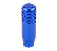 8,5 cm pomello del cambio manuale per auto, universale, in alluminio, pomello del cambio a trasmissione manuale, decorazione per auto (colore: cromo) (blu)