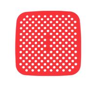 (8.5 Inches,Red Square)Air-Fryer Silicone Mats Non-Stick Reusable Baking Liner Perfect Present For Family friends