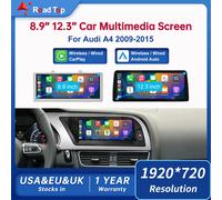 8.8 "12.3" Car Multimedia Linux Touch Screen Per Audi A4 2009-2015 Wireless CarPlay Android Auto Airplay Car Multimedia 8.9 CAR NO GPS LHD