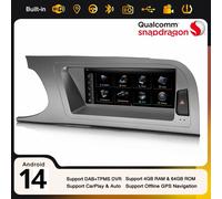 8,8" Android 14 Autoradio 64G DAB+ WiFi CarPlay Qualcomm 8 Core Navi Per Audi A4