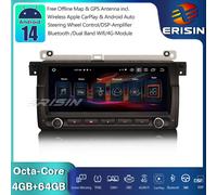 8.8" Android 14 Autoradio Navi DAB+CarPlay FM per BMW Serie 3 E46 Rover 75 MG ZT
