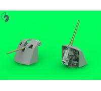 8,8 cm/45 FLAK BARILI E TORRETTE per WW I GERMAN WARSHIPS #350112 1/350 MASTER