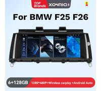 8.8 pollici Android 14 Car Radio Head Unit Carplay Auto Multimedia monitor per BMW X3 F25 X4 F26 CIC NBT accessori per Auto navitatio CIC 6G 128G Camera