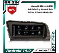 8.8" Qualcomm 64GB Android 14 Autoradio CarPlay GPS per Audi Q5 WiFi DAB+ BT IPS