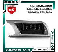 8.8" Qualcomm 8-Core 64GB Android 14 DAB+ Autoradio GPS Wifi per Audi A5 S5 RS5