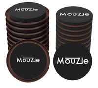 8+8 sottobicchieri per grandi elettrodomestici e mobili riutilizzabili marroni da 3 1/2 pollici, cuscinetti portautensili Super Movers per facili