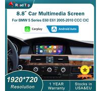8.8 'Wireless CarPlay Android Auto Per BMW Serie 3 5 E90 E91 E60 E61 2005-2010 CCC CIC Auto Multimedia Radio Lettore Linux 8.8 E60 E61 CCC