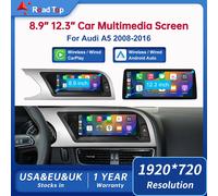 8.9 pollici 12.3 ''Touch Display Per Audi A5 S5 2008-2016 GPS Carplay Screen Car Play Lettore Multimediale Andriod Auto Link 8.9 LHD Car 3Gmmi