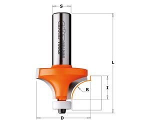 8/980.50 CMT FRESE A RAGGIO CONCAVO PER MATERIALI COMPOSITI