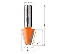 CMT Orange Tools Frese per smussare 8/981.52 15° HW Z2 S=12 Materiali compositi