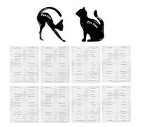 8 Adesivi Per Modelli Di Trucco Per Gli Occhi E 2 Carte Per Modelli Di Eyeliner A Forma Di Gatto, Strumenti Di Bellezza, Strumenti Ausiliari Per Il Trucco Degli Occhi