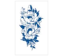 8 adesivi per tatuaggi temporanei colorati con fiori e animali, impermeabili, metà braccio, per ragazze