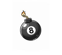 8 BALL bomb Lined Notebook 90's Hip Hop Journal: A Retro Lined Notebook for Old-School Hip-Hop Fans