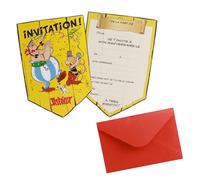 8 biglietti d'invito Asterix multicolore