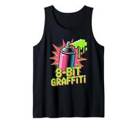 8-Bit Graffiti Pop Culture Retro Videogioco Canotta