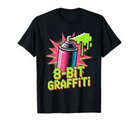 8-Bit Graffiti Pop Culture Retro Videogioco Maglietta