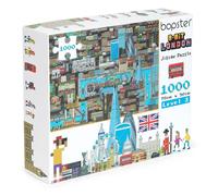 Puzzle 1000 pezzi Londra - Puzzle Adulti con Porta Puzzle - Puzzle Arte e Panorama di Londra - Puzzle Grandi Dimensioni per Adulti e Bambini 8 Bit Pixel Art di Bopster 70x50